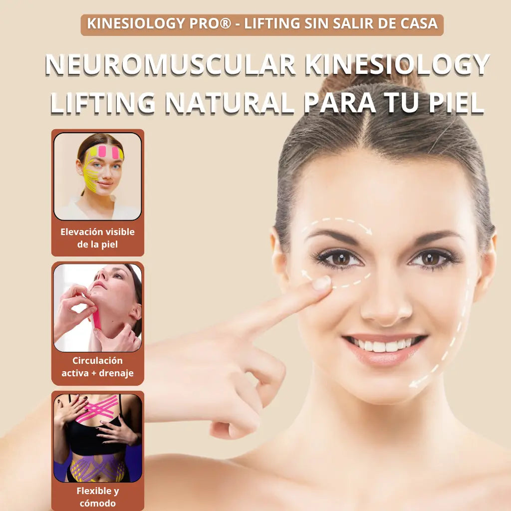 Lifting natural para tu piel - El nuevo Vendaje Neuromuscular Kinee