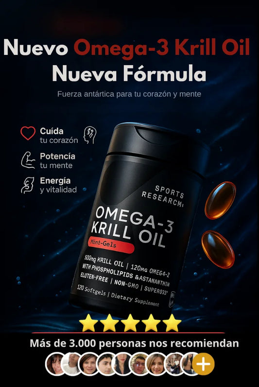 Descubre el Nuevo Omega-3 Krill Oil - Nueva Fórmula