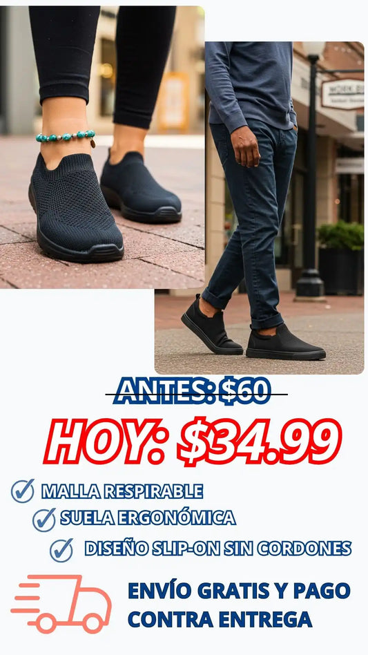 ZAPATILLA TIPO SLIP-ON SIN CORDONES- ENVIO GRATIS & PAGO CONTRA ENTREGA