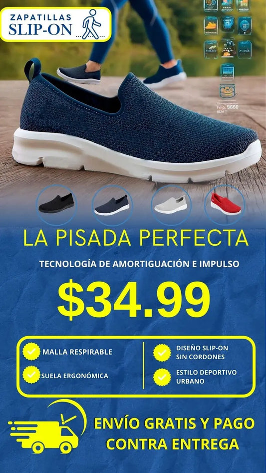 LAS NUEVAS ZAPATILLAS Slip-on sin cordones - Envío GRATIS + Pago al Recibir 🚚