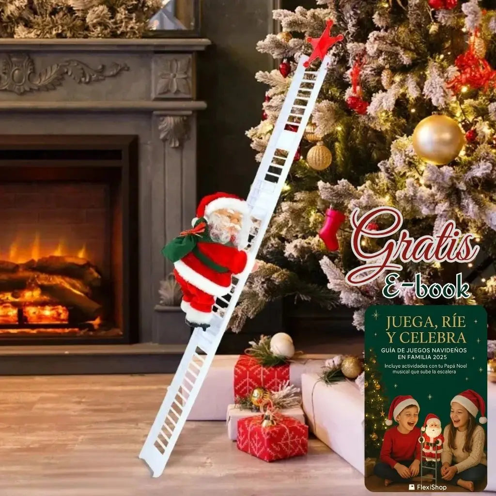 El nuevo Papa Noel Musical que Sube y Baja Escalera + Envío Gratuito y pago contra entrega