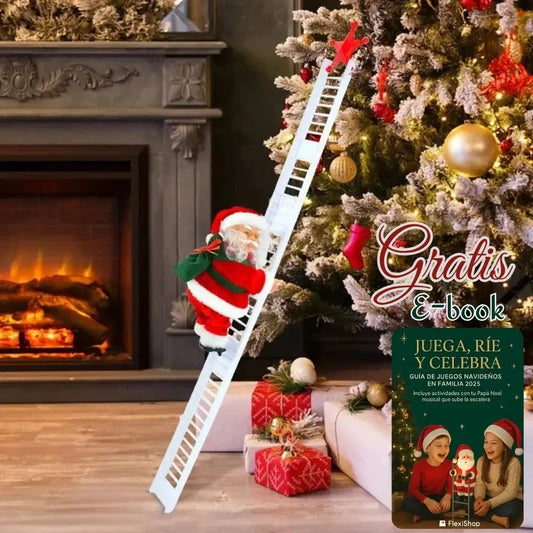 El nuevo Papa Noel Musical que Sube y Baja Escalera + Envío Gratuito y pago contra entrega